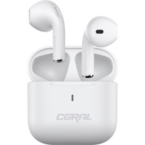 אוזניות אלחוטיות CORAL SLIM TWS לבן