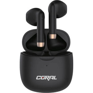 אוזניות אלחוטיות CORAL TWINS T2 TWS BT שחור